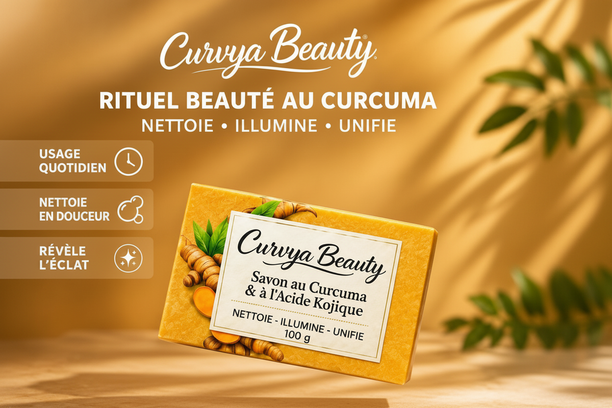 Savon au Curcuma sans rocher ni feuilles